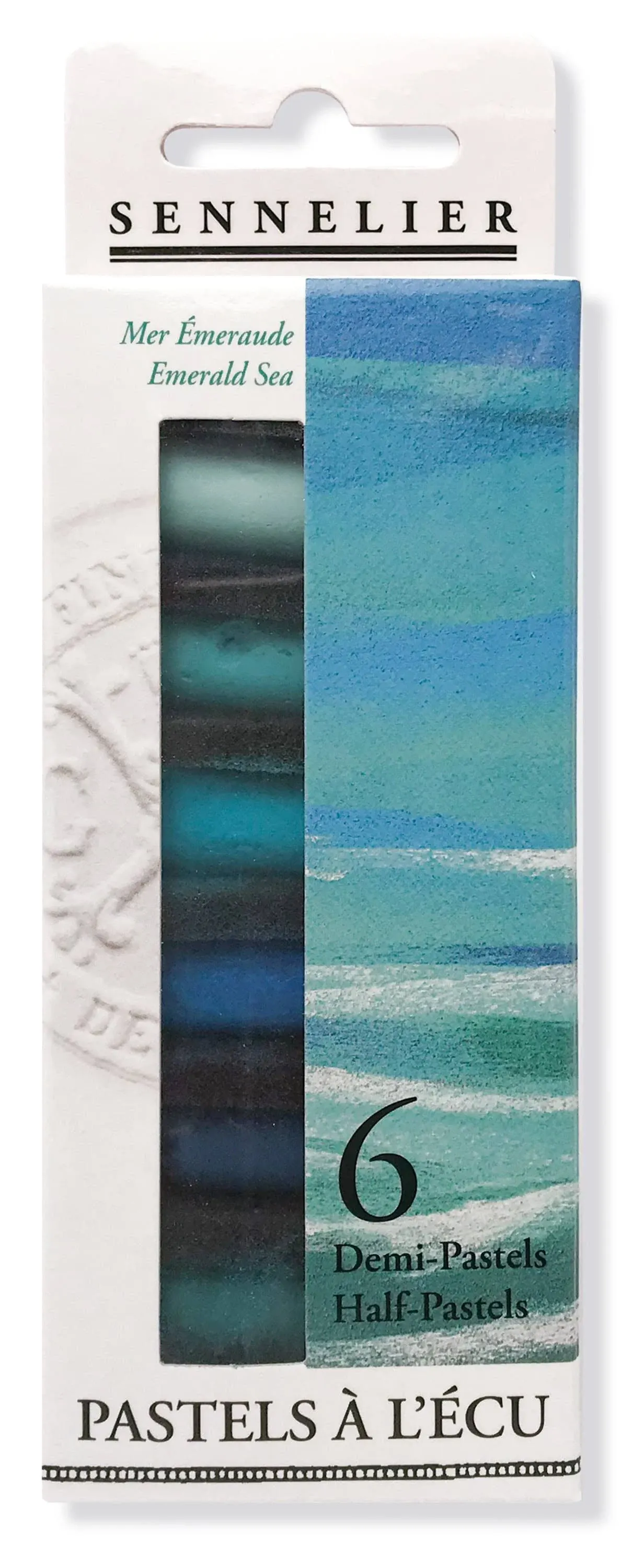 Sennelier : Soft Pastel : Half Stick : Set of 6 : Emerald Sea