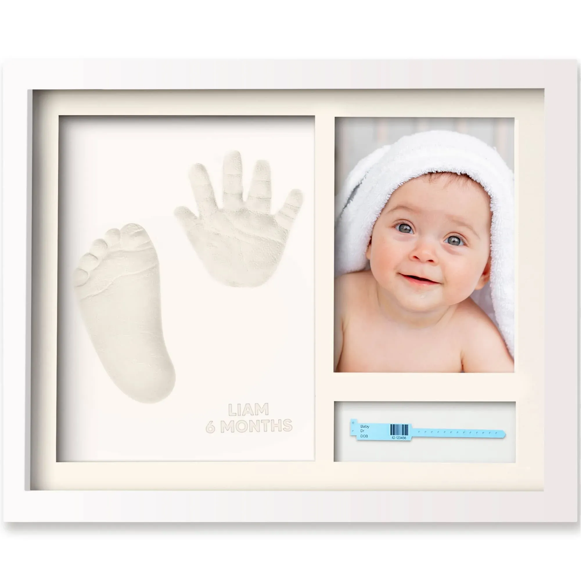 KeaBabies Noel Baby Handprint & Footprint Keepsake Frame