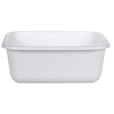 Rubbermaid Rectangle Microban Dishpan, White