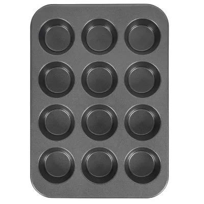 Wilton Ultra Bake Pro 12 Cavity Muffin Pan - Gray