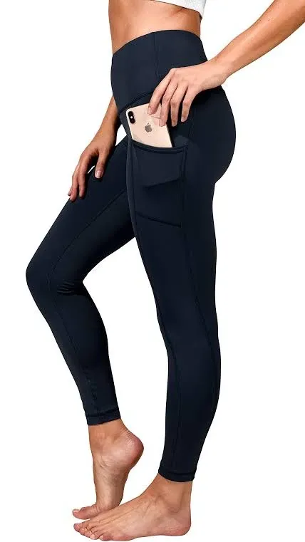 90 Degree By Reflex Womens High Waist Tummy Control Interlink Squat Proof Ankle Length Leggings