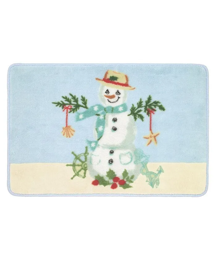Avanti Coastal Snowman Tissue Box Cover
