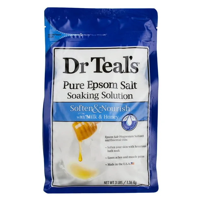 Dr Teal's Epsom Salt Soaking Solution Milk Honey