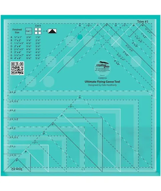 Creative Grids Ultimate Flying Geese Tool Ruler