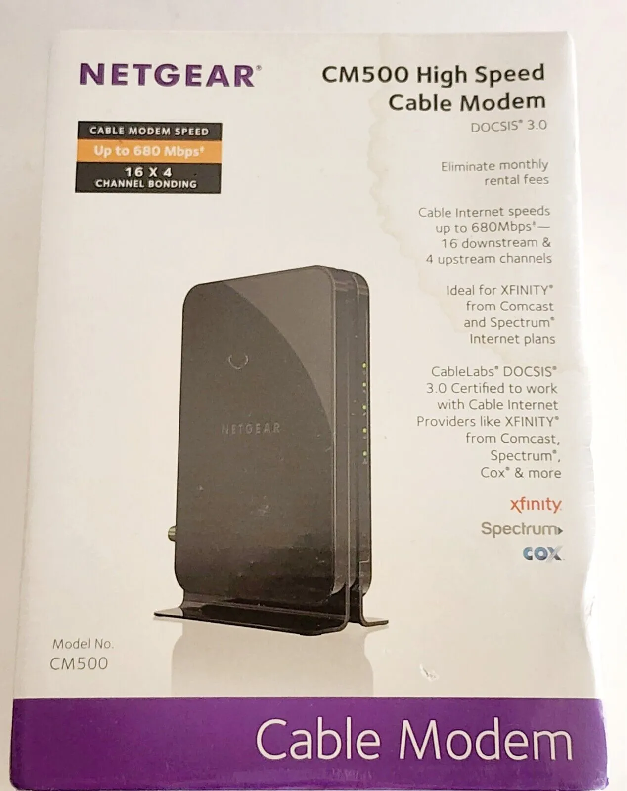 Netgear Cm500-1aznas (16x4) Docsis 3.0 Cable Modem