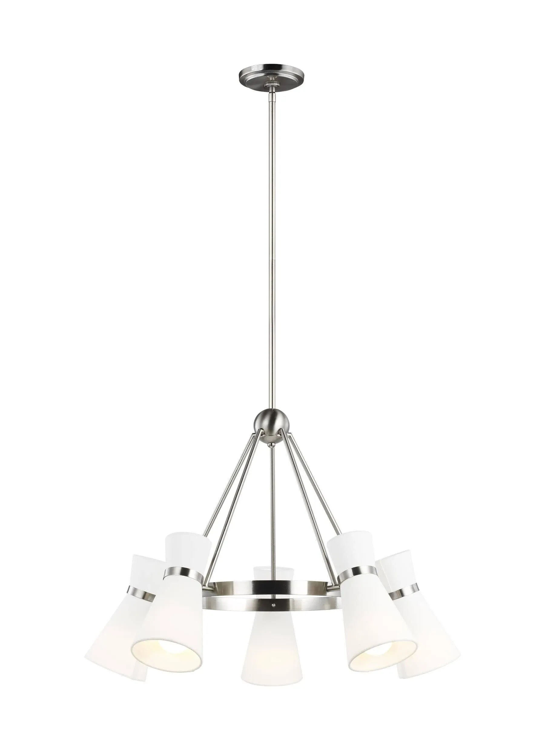 Visual Comfort Studio Clark Five Light Chandelier 3190505EN3-962