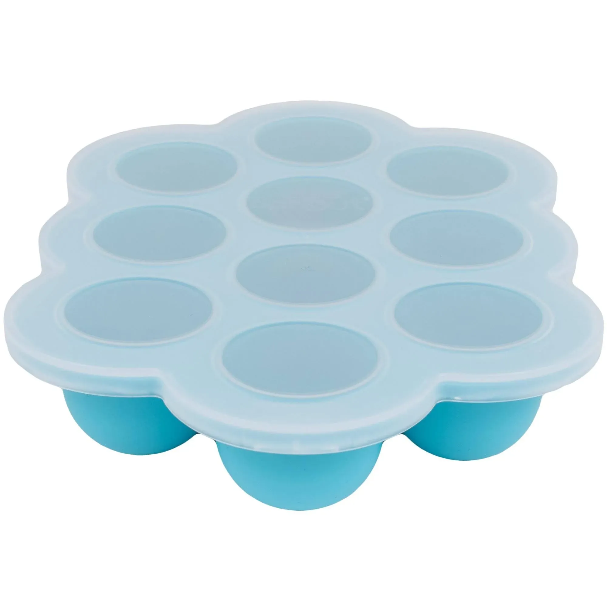 Silicone Freezer Tray with Clip on Lid Perfect Food Storage Container for Hom...