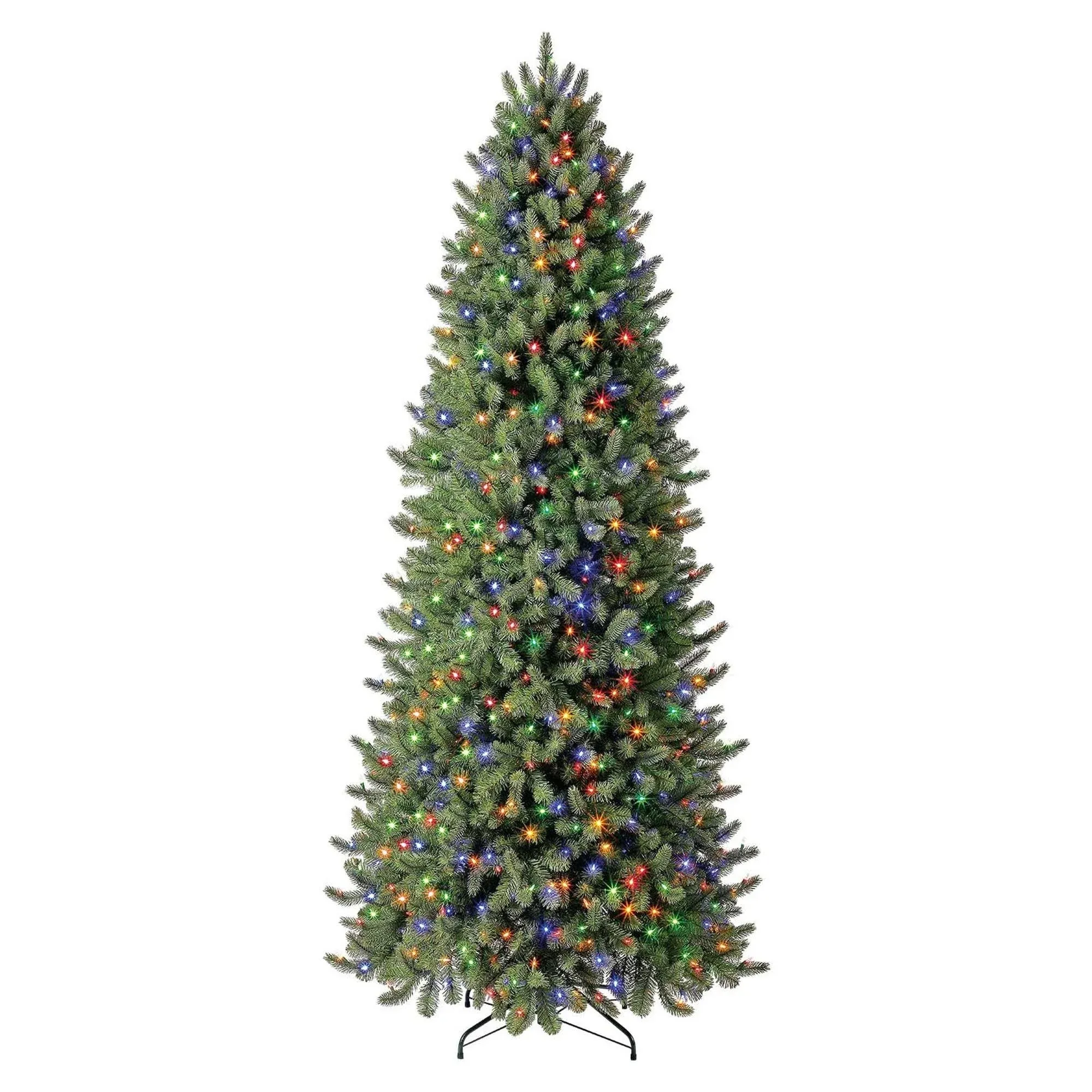 Evergreen Classics 9 ft Pre-Lit Vermont Spruce Artificial Christmas Tree, Remote ...