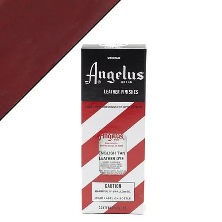 Angelus Leather Dye, 3 oz, Oxblood - Permanent liquid dye for smooth leather, vinyl or anything permeable