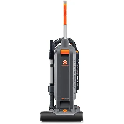 Hoover HushTone Hard-Bagged Upright Vacuum with Intellibelt, 15"