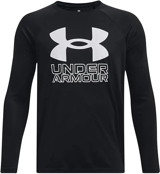 Under Armour Boys' Tech Hybrid Print Fill Long Sleeve