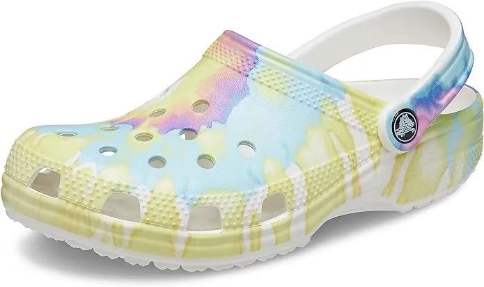 Crocs unisex-adult Classic Lined Tie-Dye Clog