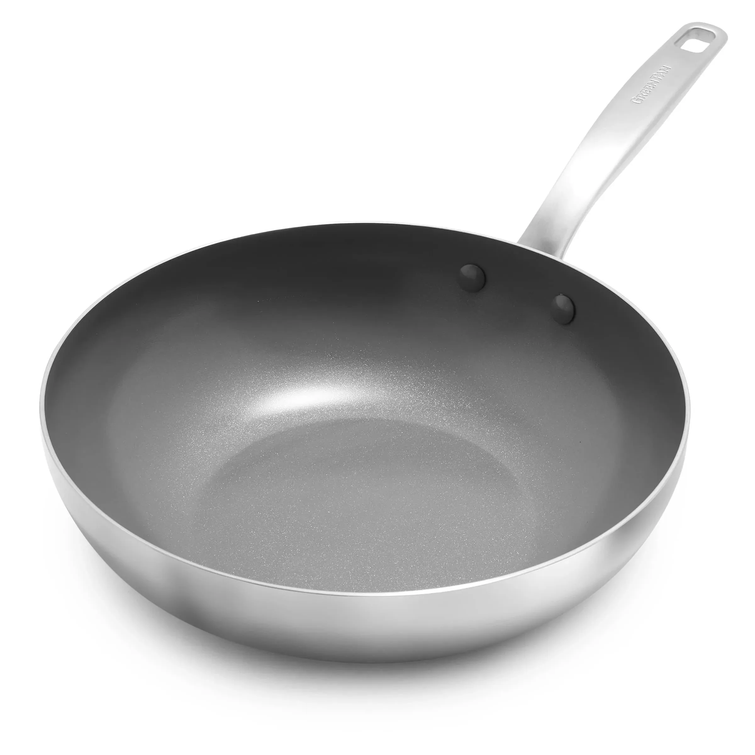 GreenPan Chatham 11" Tri-Ply Stainless Steel Ceramic Nonstick Wok