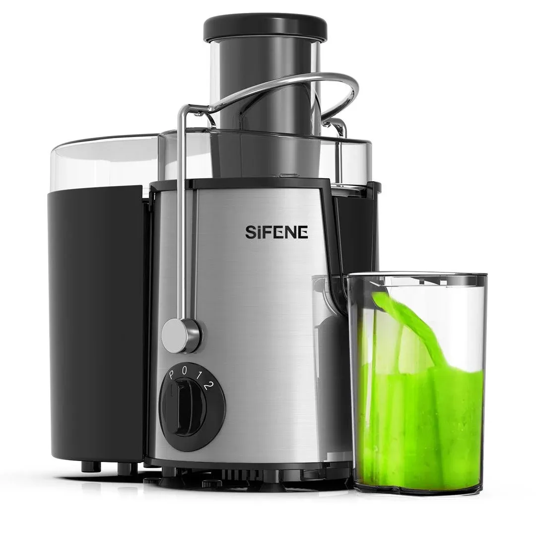 Juicer Machine, SiFENE 3" Wide Mouth 500W Centrifugal Juicer for Vegetable and ...