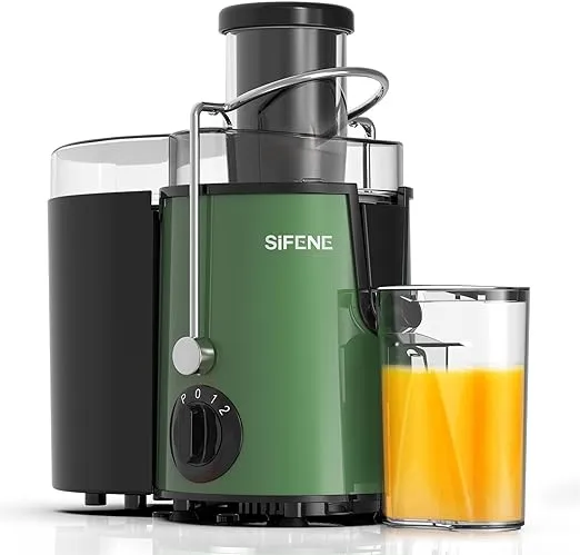 SiFENE Quick Juicer Machine Centrifugal Juicer with 3" Big Mouth for Whole Fruits & Veggies