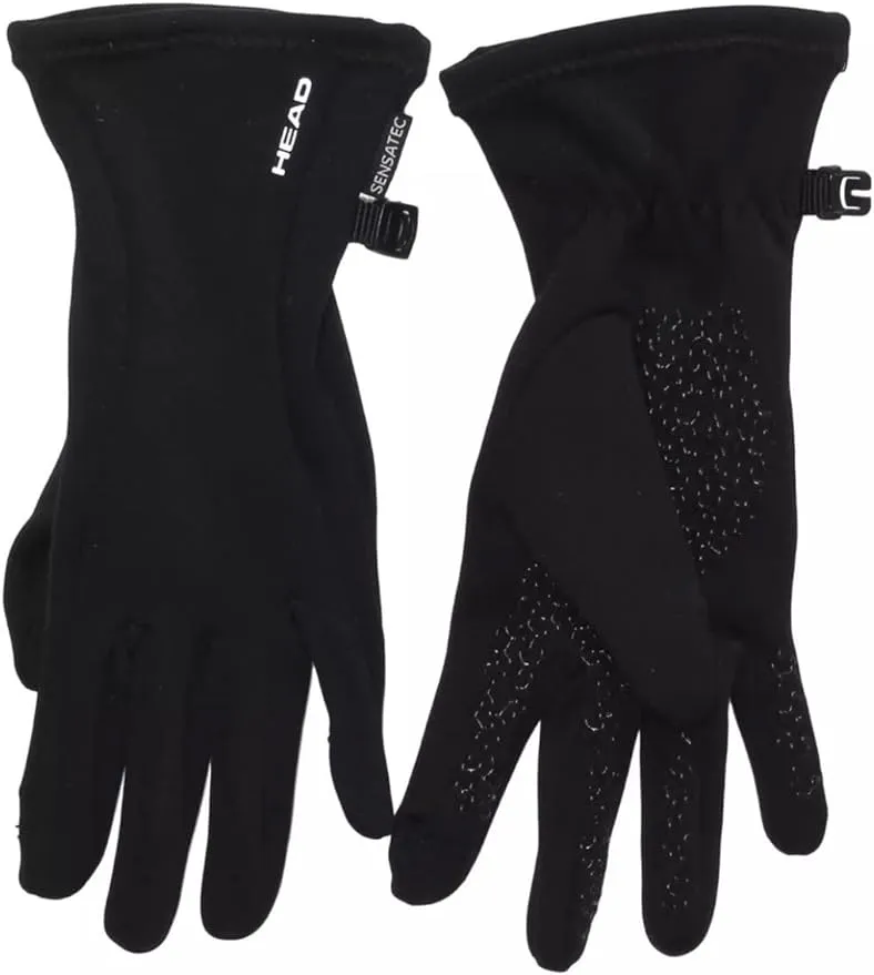 HEAD women’s touchscreen running gloves (Heather grey, Small)