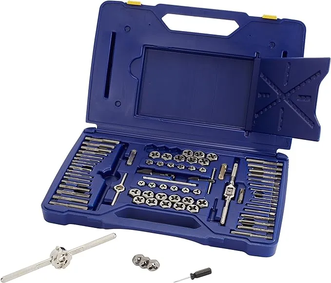 Irwin Hanson 76-Piece Fractional/ Metric Tap and Die Set 26376