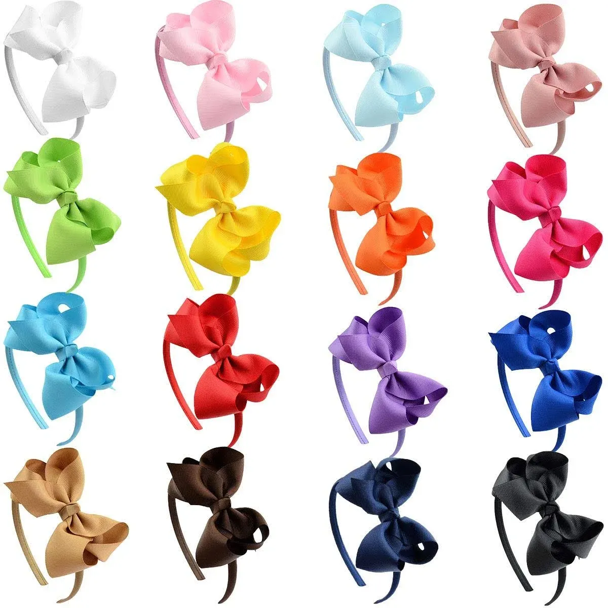 DeD 16 Pack Hair Bows