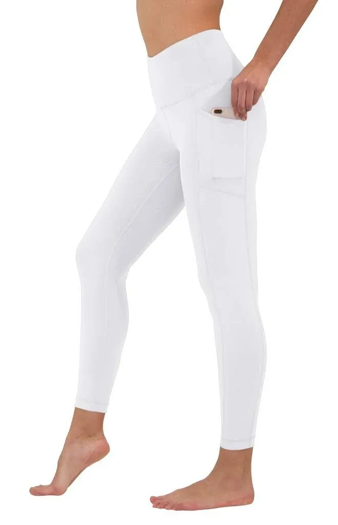 90 Degree By Reflex Womens High Waist Tummy Control Interlink Squat Proof Ankle Length Leggings