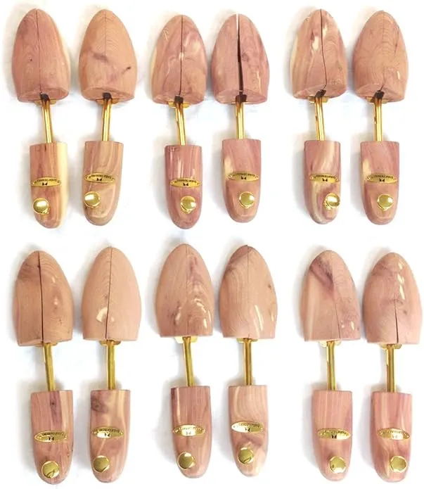 Cedar Elements Little Wholesale Program - Split-Toe Cedar Shoe Trees - 6 Pairs (M)