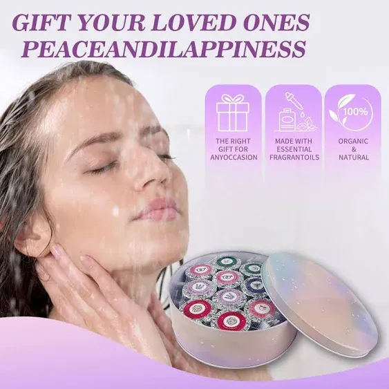 48+6 PCS Shower Steamers , 48 Value Pack Aromatherapy Shower Steamers & 6 Unique Scented Bags, Luxury Home Spa, Shower Steamer Gift Set for Women, Parties, Birthday, Mother's Day, Valentine's Day