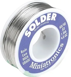 Miniatronics 4 oz Rosin Core Solder 60/40