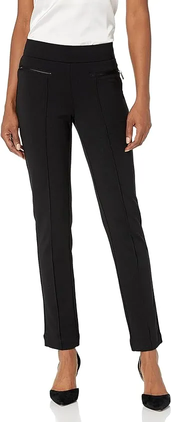 Ponte Knit Slim Leg Pant - Comfort Fit