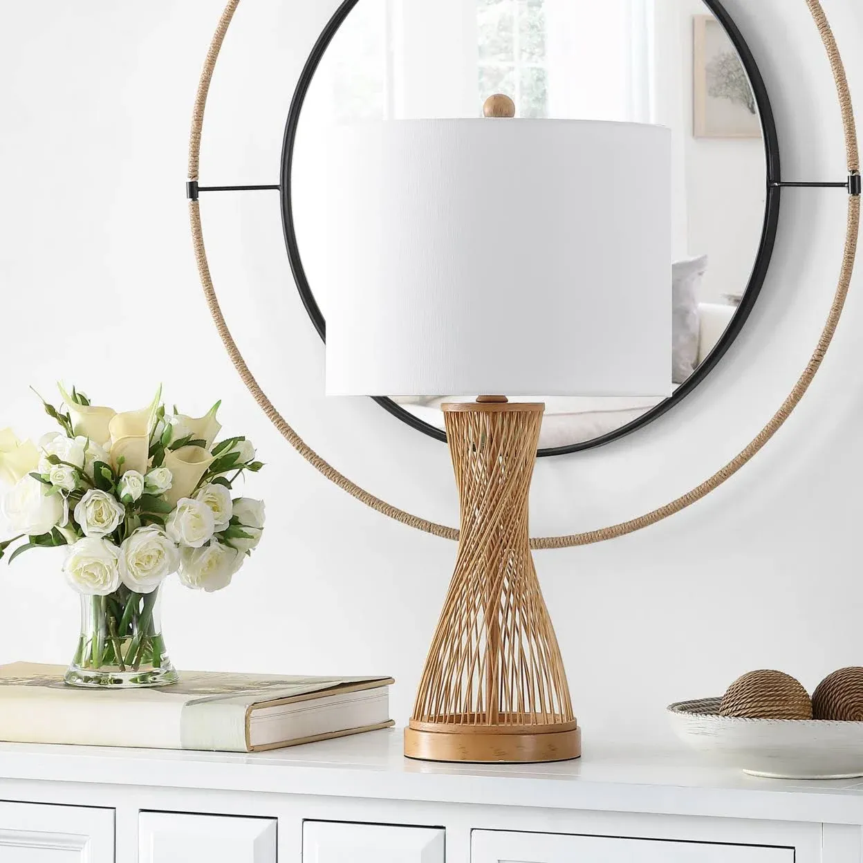 Safavieh Magnus Bamboo Table Lamp - Natural