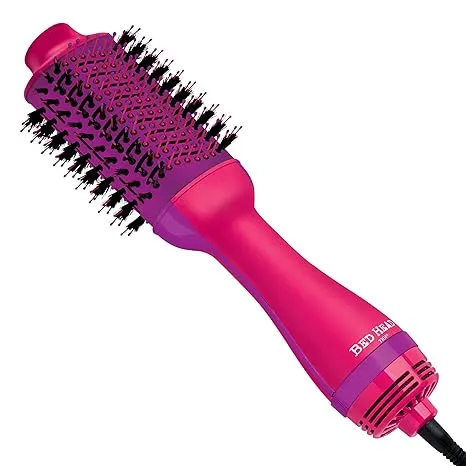 Bed Head One-Step Hair Dryer and Volumizer Hot Air Brush, Pink