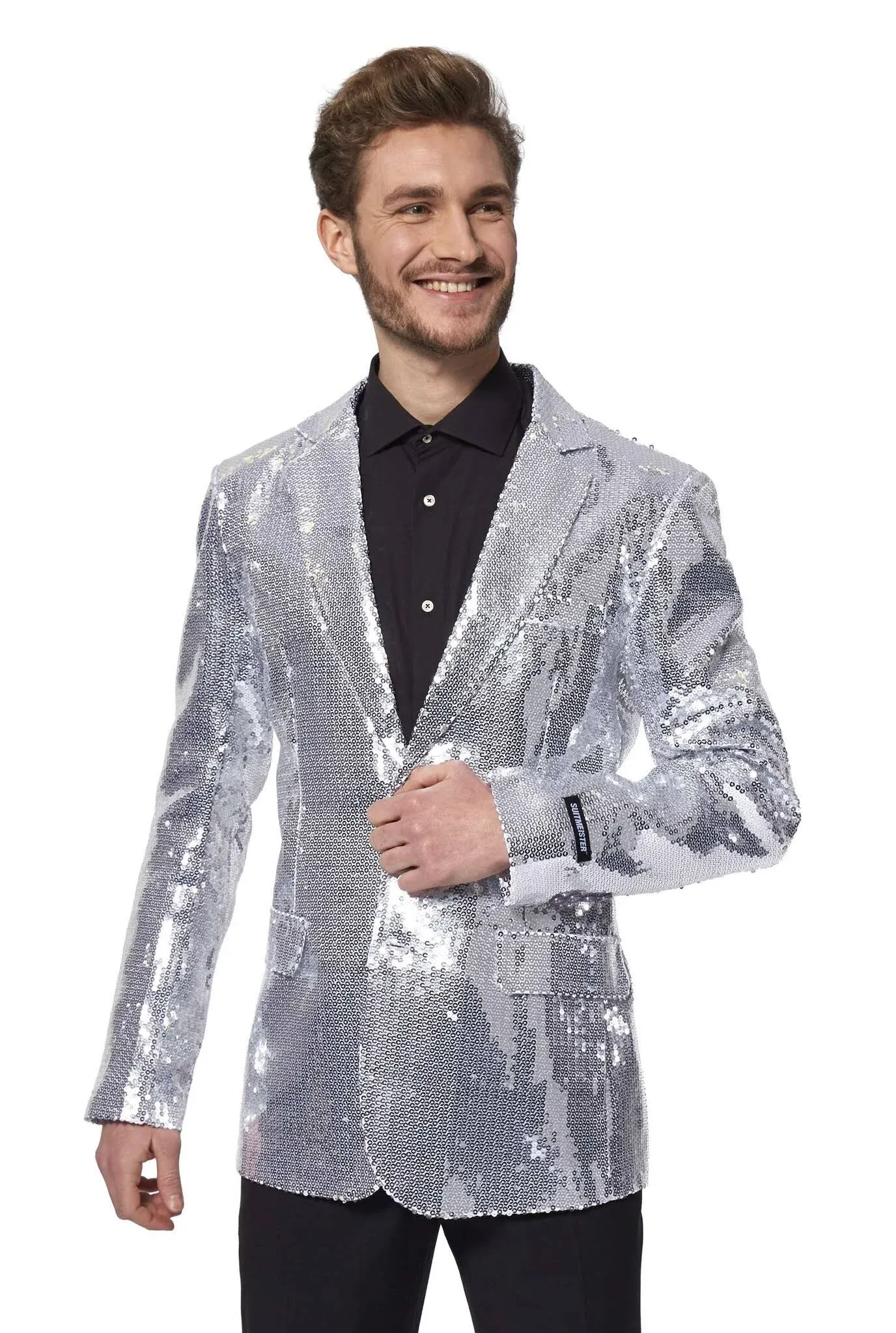 Suitmeister Sequins Silver Blazer