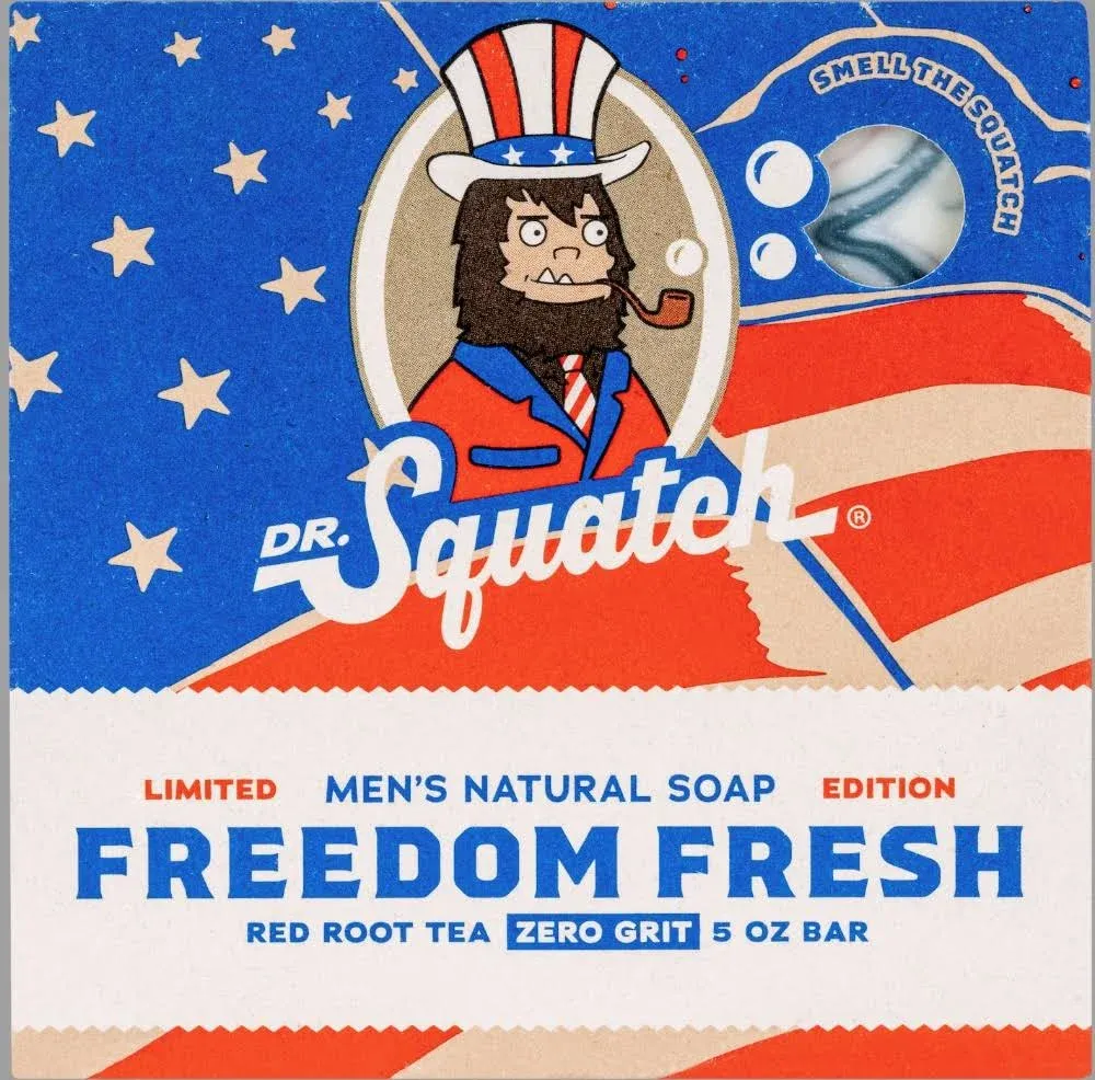 Dr. Squatch Freedom Fresh Bar Soap LIMITED EDITION - 5oz