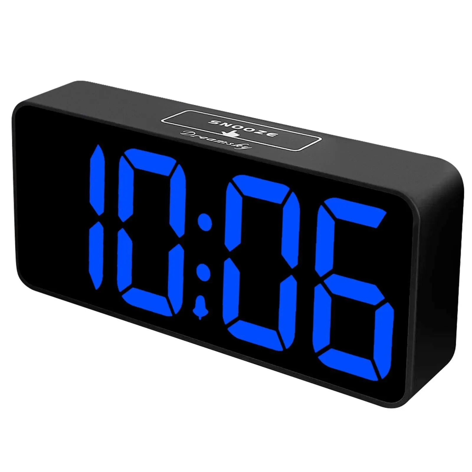 DreamSky Large Digital Alarm Clock Big Numbers for Seniors & Visually Impaired, 9 Inches Electric Clocks for Bedroom, Jumbo Display Fully Dimmable Brightness, USB Ports, Adjustable Alarm Volume