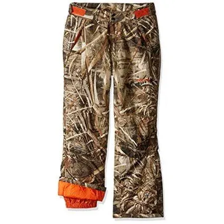 Kids Camo Snow Pants with Reinforced Knees and Seat