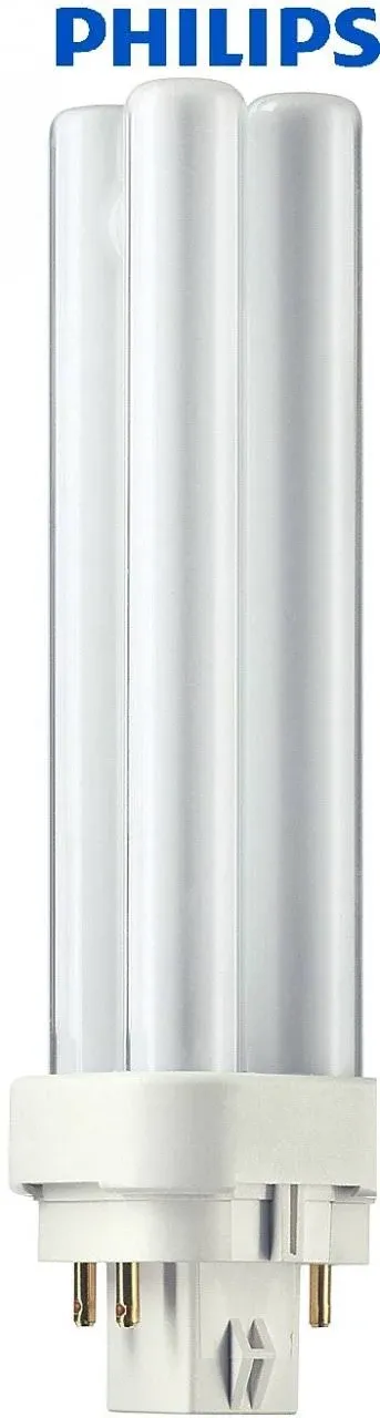 Philips Lighting 383281 PL-C Linear Compact Fluorescent Lamp 13 Watt 4-Pin G24q-1 Base 925 Lumens 82 CRI 4100K Cool White Alto