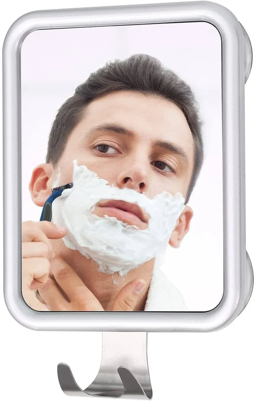 Shower Mirror Fogless for Shaving- with 4 Suctions, Anti Fog for... 