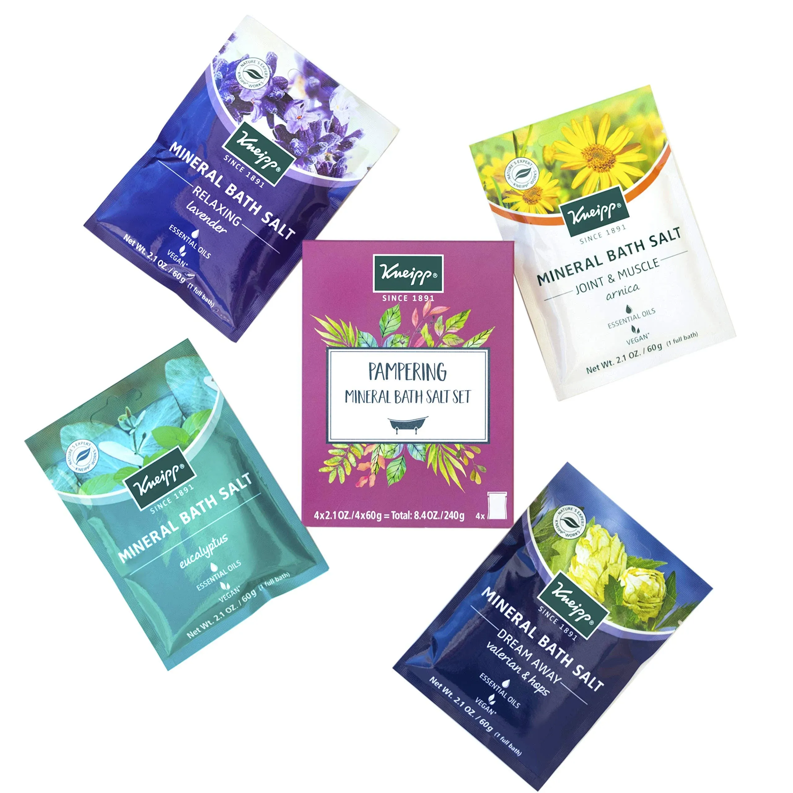 Kneipp Pampering Mineral Bath Salt Set