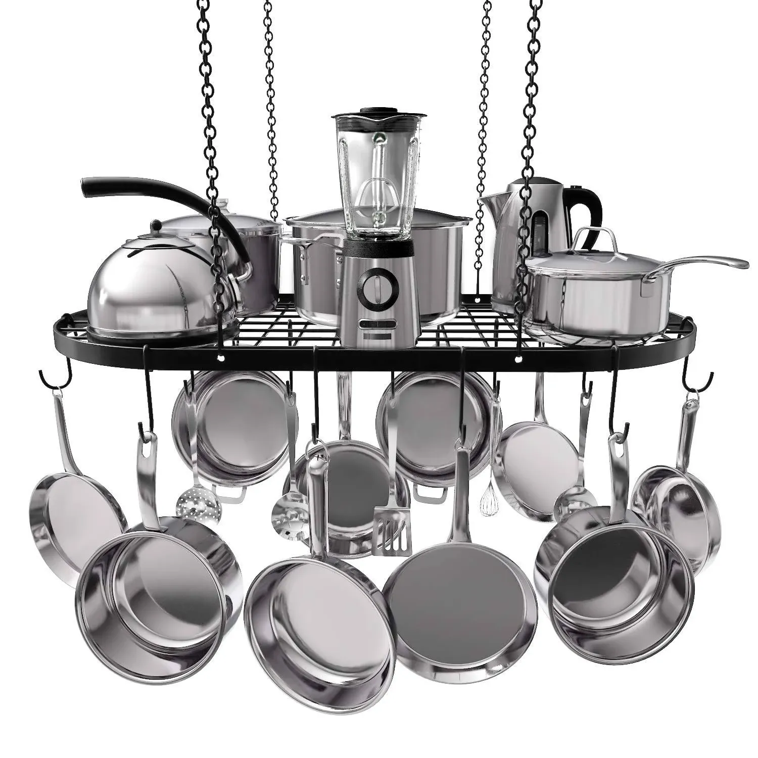 Vdomus 33" x 17" Pot and Pan Ceiling Rack