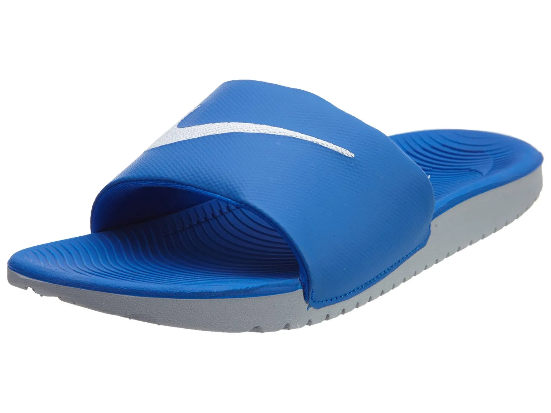 Nike Kawa Little/Big Kids' Slides in Blue, Size: 2Y | 819352-400