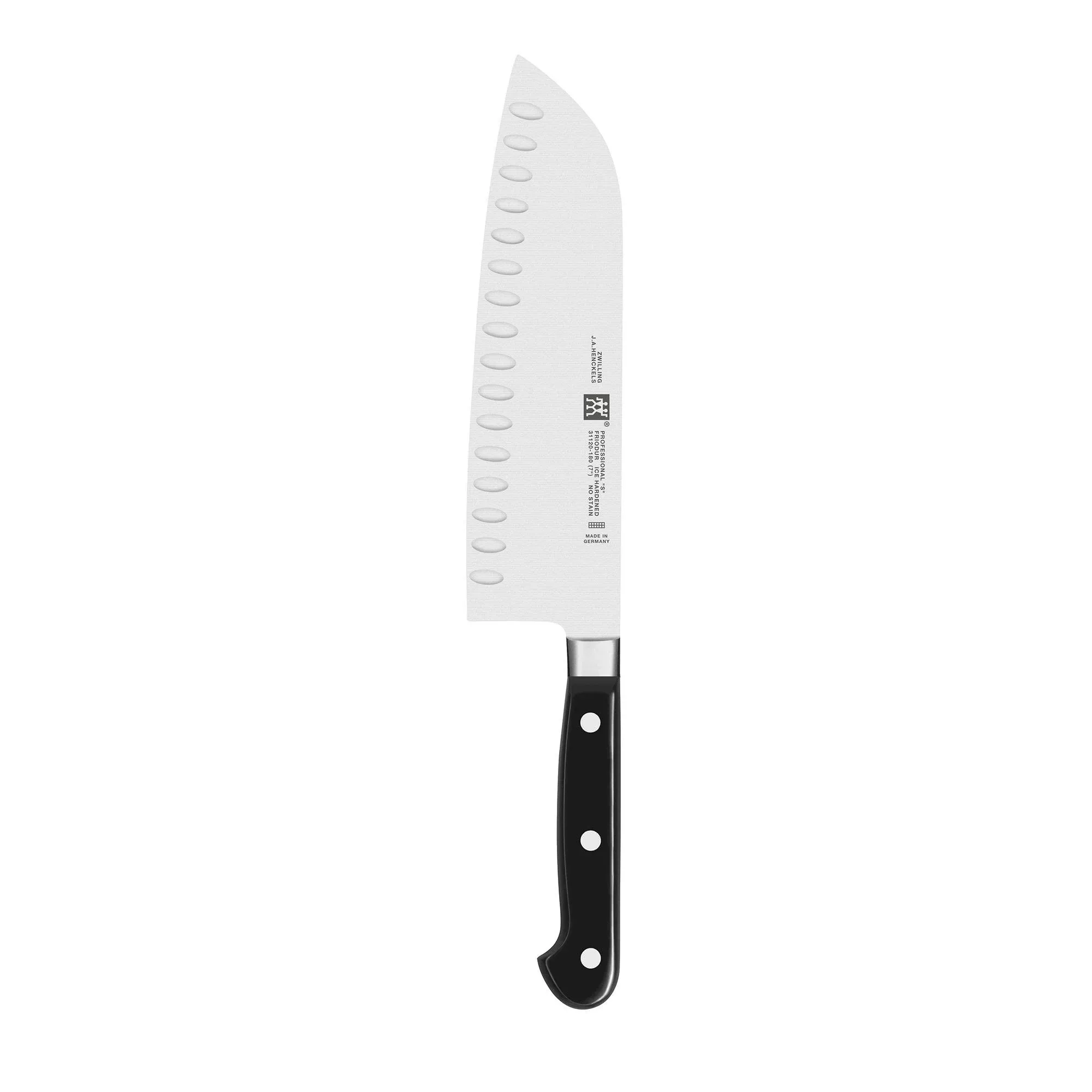 Zwilling TWIN Professional "S" 7" Santoku Hollow Edge Knife at Swiss Knife Shop