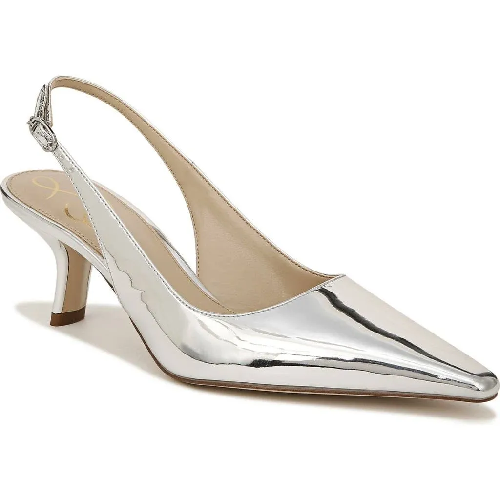 Sam Edelman Bianka Slingback Pump Soft Silver 10.5