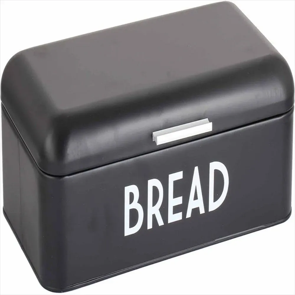 Home Basics Metal Bread Box with Lid