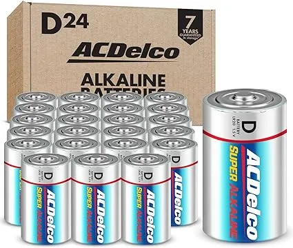 ACDelco D Super Alkaline Batteries, 12 Count