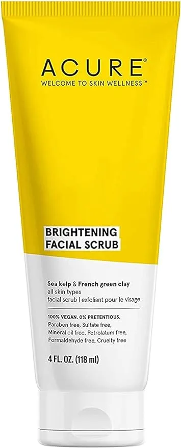 Acure Brilliantly Brightening Facial Scrub - 4 fl oz tube