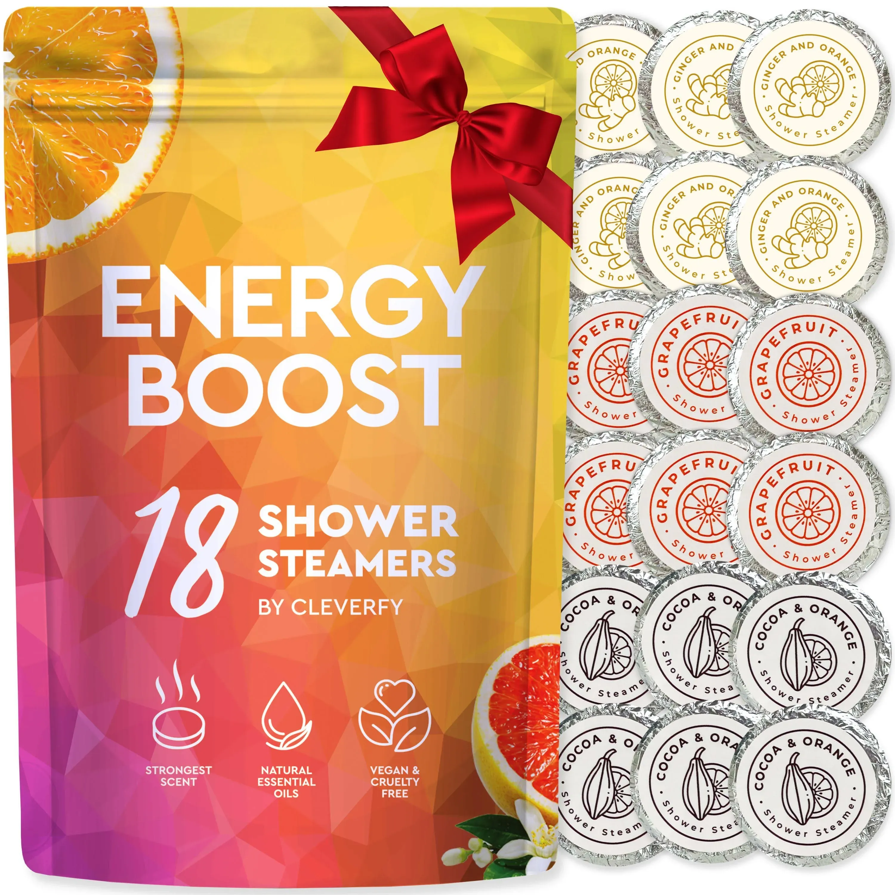 Shower Steamers Aromatherapy Christmas Gifts for Women and Teens Pack of 18