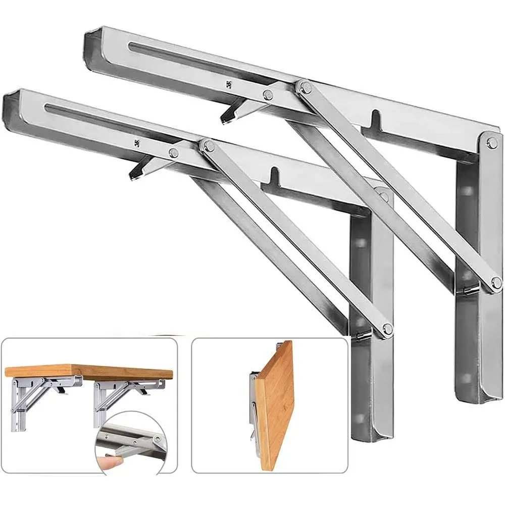 ANDICEQY Folding Shelf Brackets