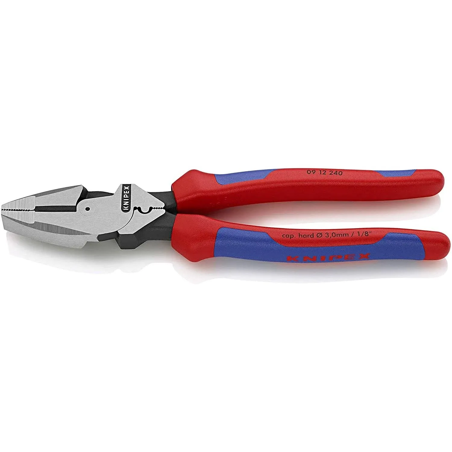 Knipex 09 12 240 9.5-Inch Ultra-High Leverage Lineman's Pliers with Fish Tape ...