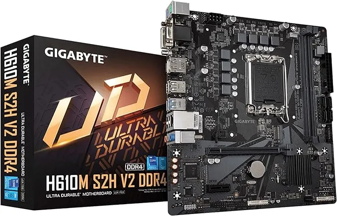 Gigabyte H610M S2H LGA 1700 Micro-ATX Motherboard