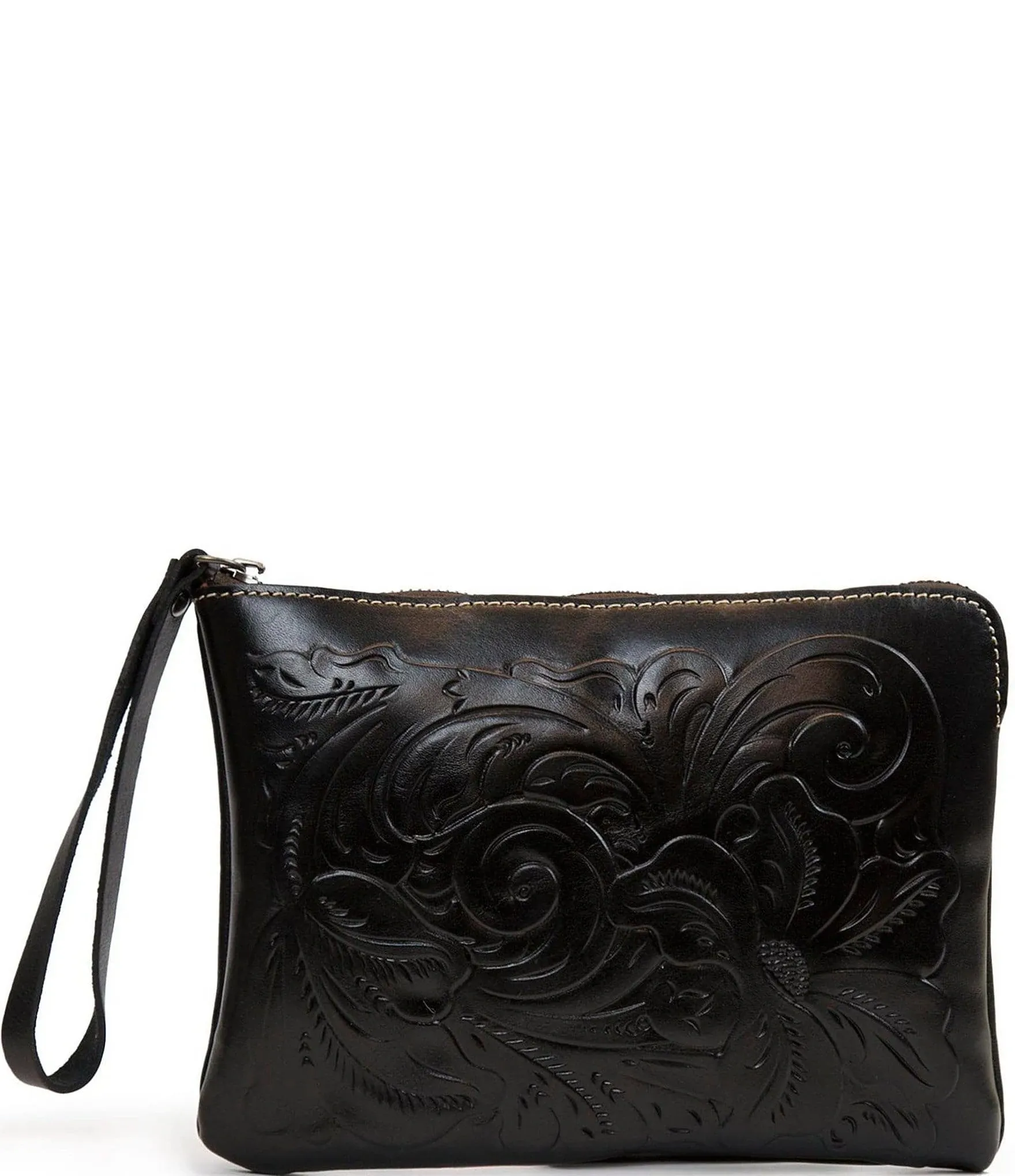 Patricia Nash Black Cassini Wristlet