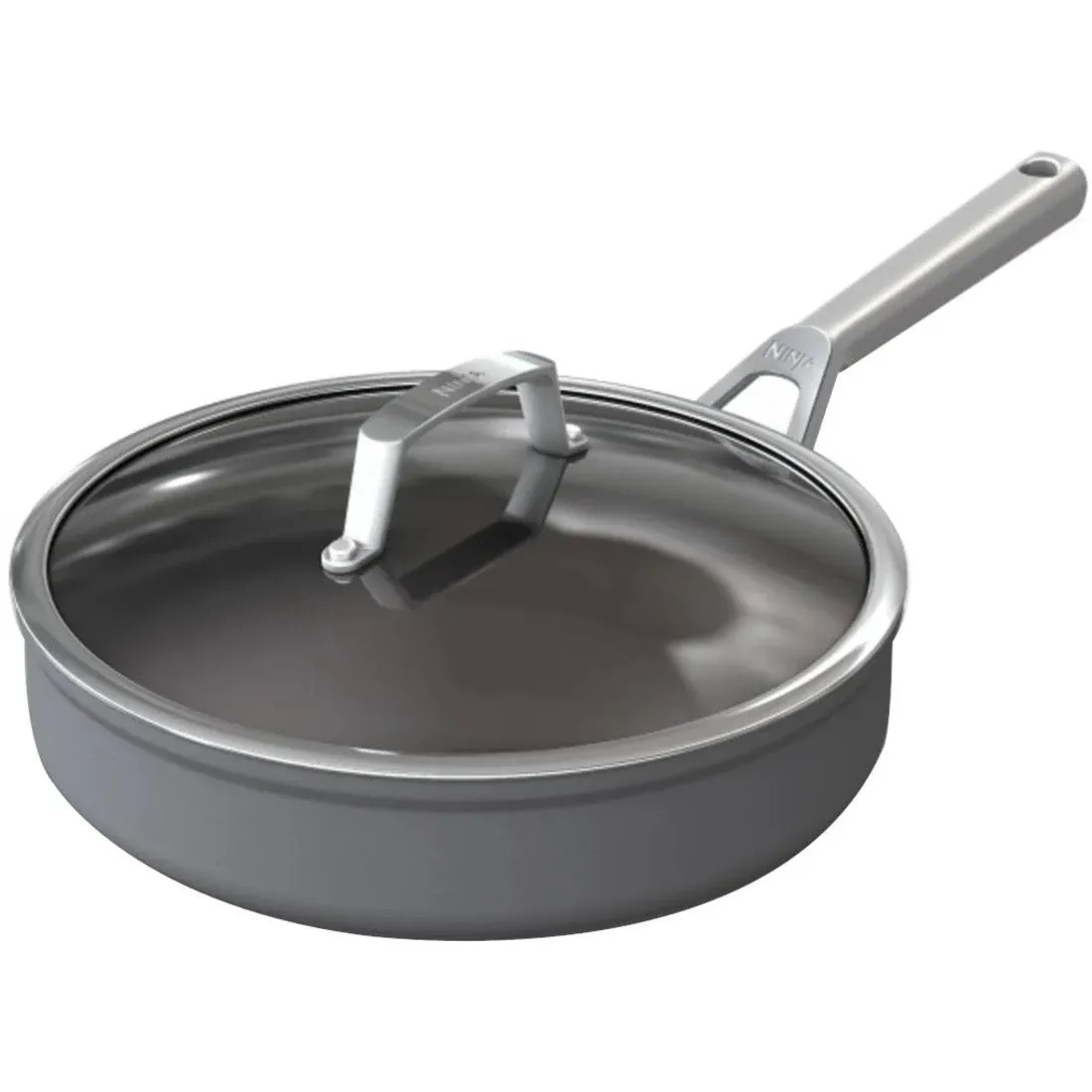 Ninja Foodi NeverStick Premium Hard-Anodized 4-Quart Saute Pan with Glass Lid