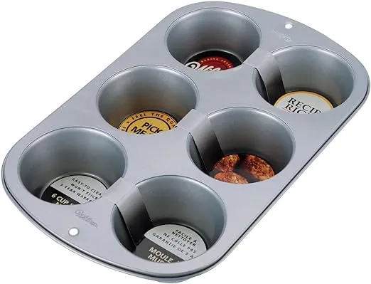 Wilton 6 Cup Jumbo Muffin Pan (Pack of 2)